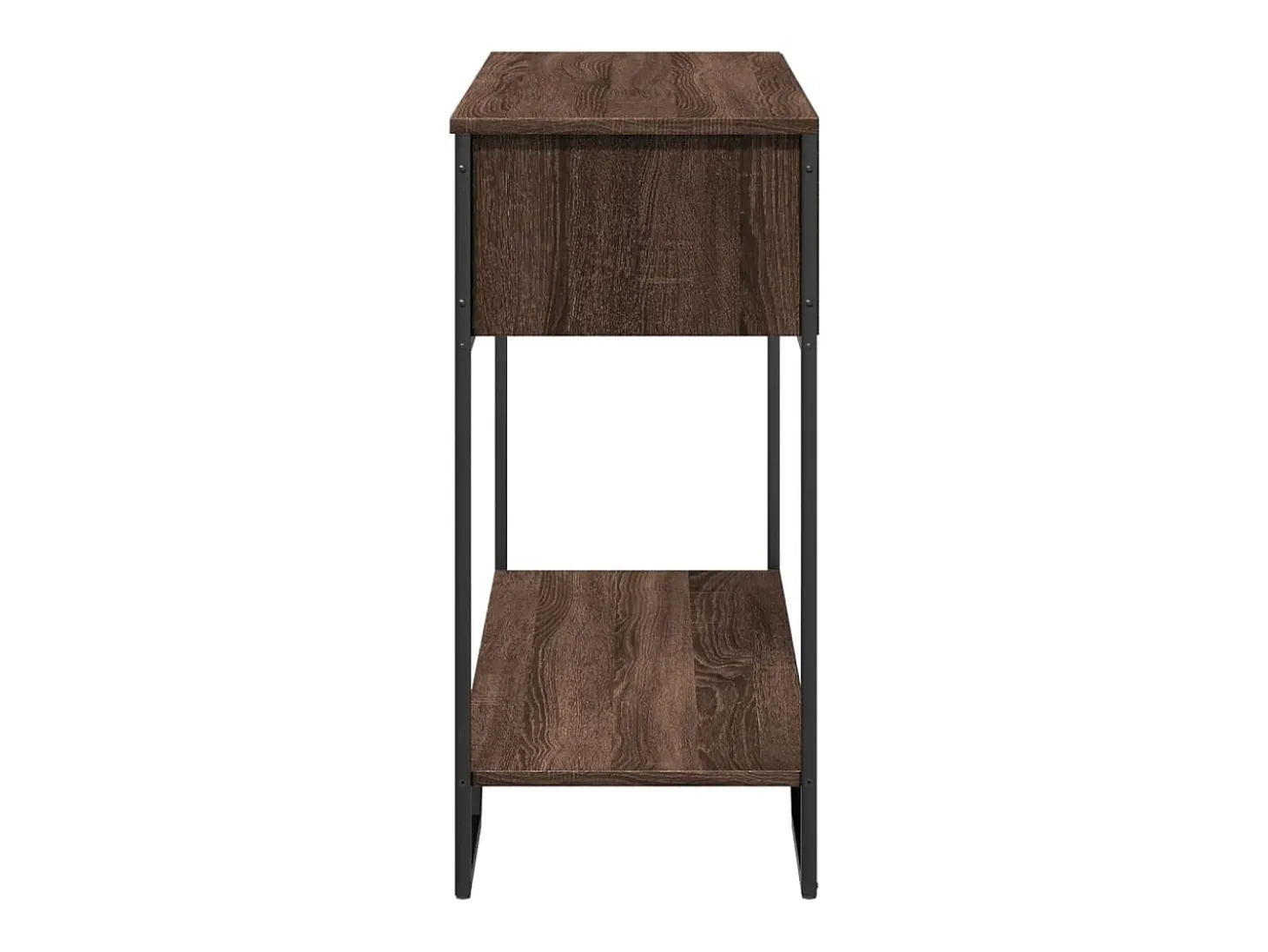 Mesa consola madera de ingeniería marrón roble 100x35x74,5 cm