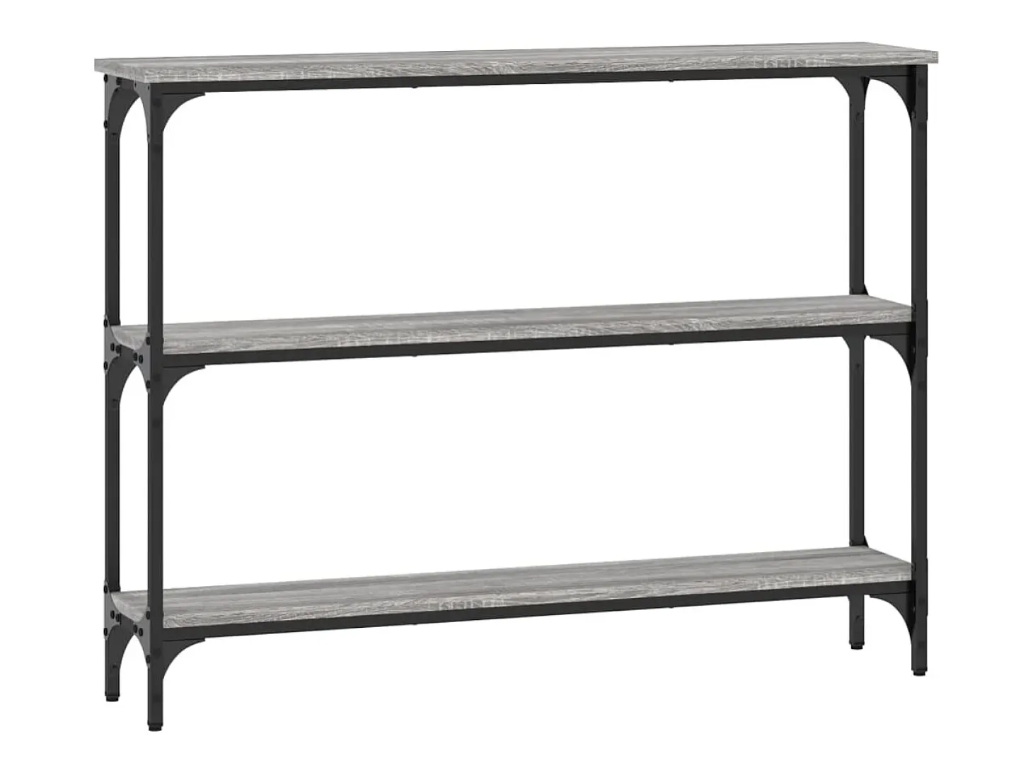 Mesa consola madera de ingeniería gris Sonoma 100x22,5x75 cm
