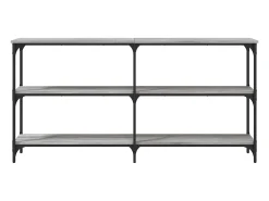 Mesa consola madera de ingeniería gris Sonoma 150x29x75 cm ES145282