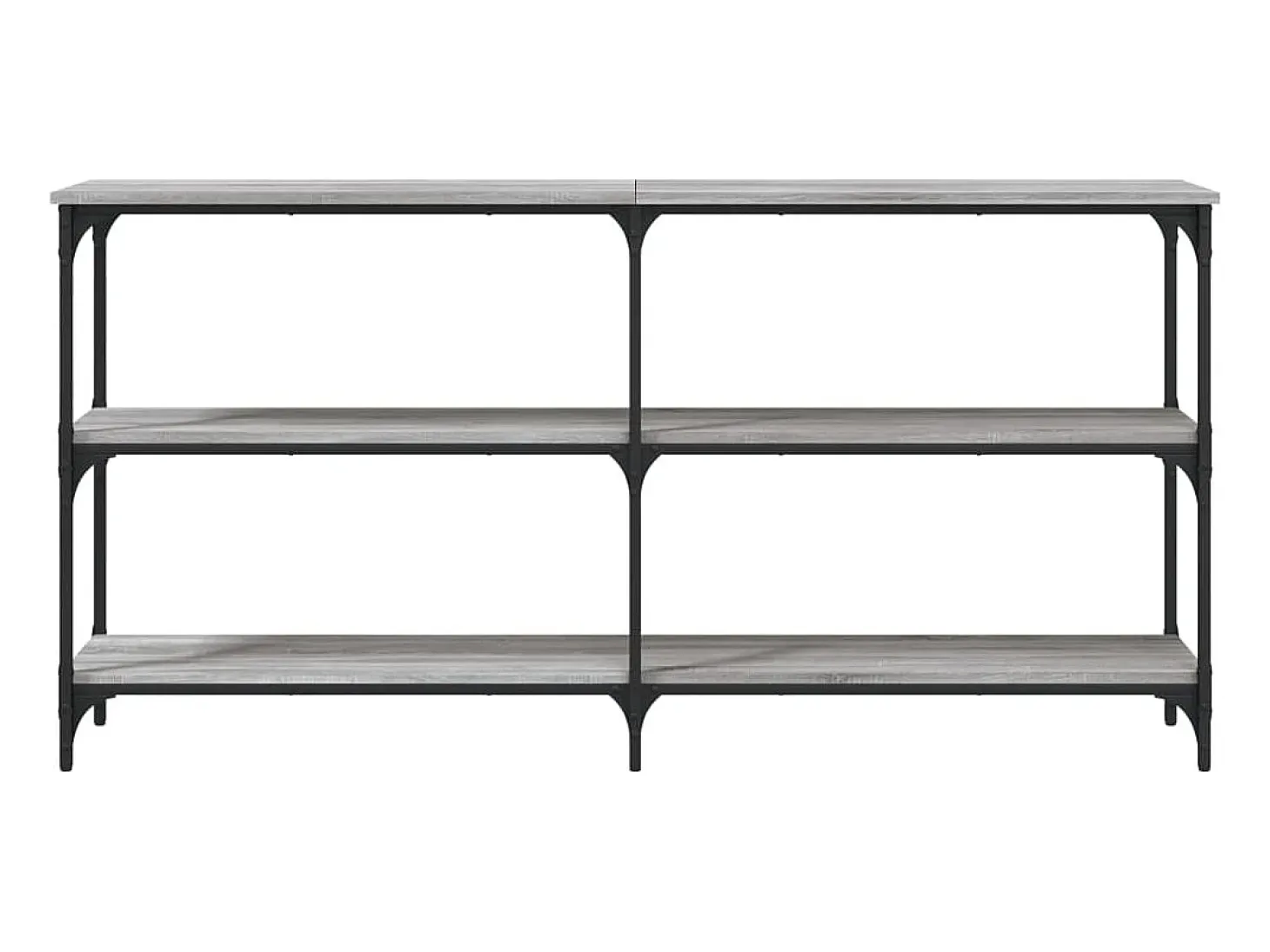 Mesa consola madera de ingeniería gris Sonoma 150x29x75 cm ES145282