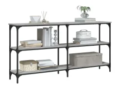 Mesa consola madera de ingeniería gris Sonoma 150x29x75 cm ES145282