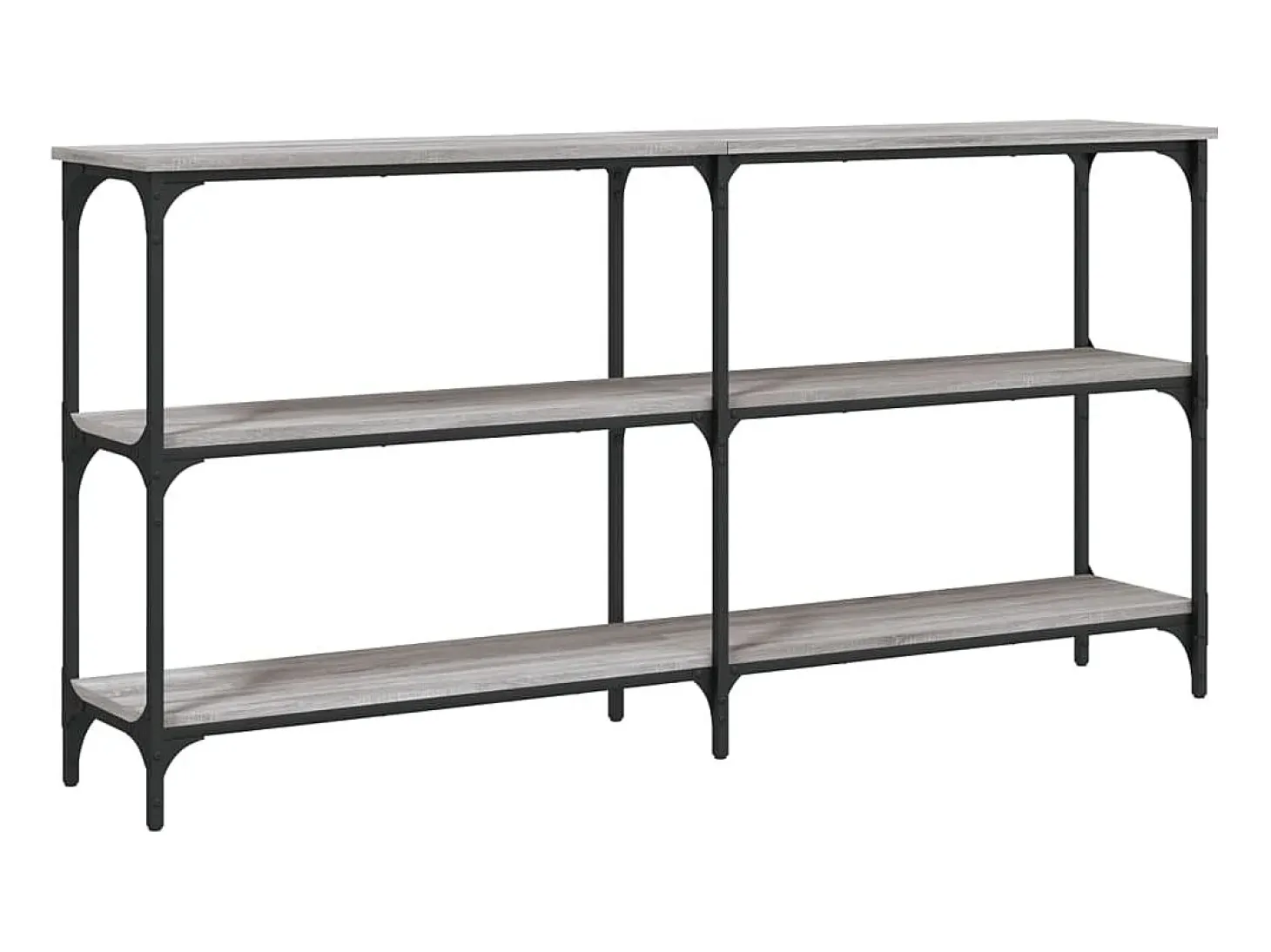 Mesa consola madera de ingeniería gris Sonoma 150x29x75 cm ES145282