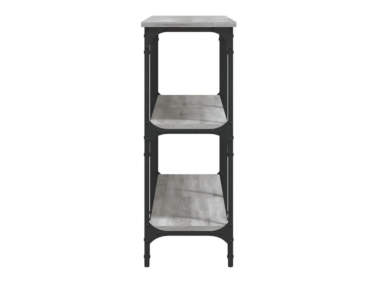 Mesa consola madera de ingeniería gris Sonoma 150x29x75 cm ES145282