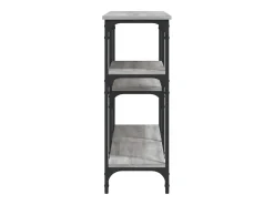 Mesa consola madera de ingeniería gris Sonoma 160x29x75 cm