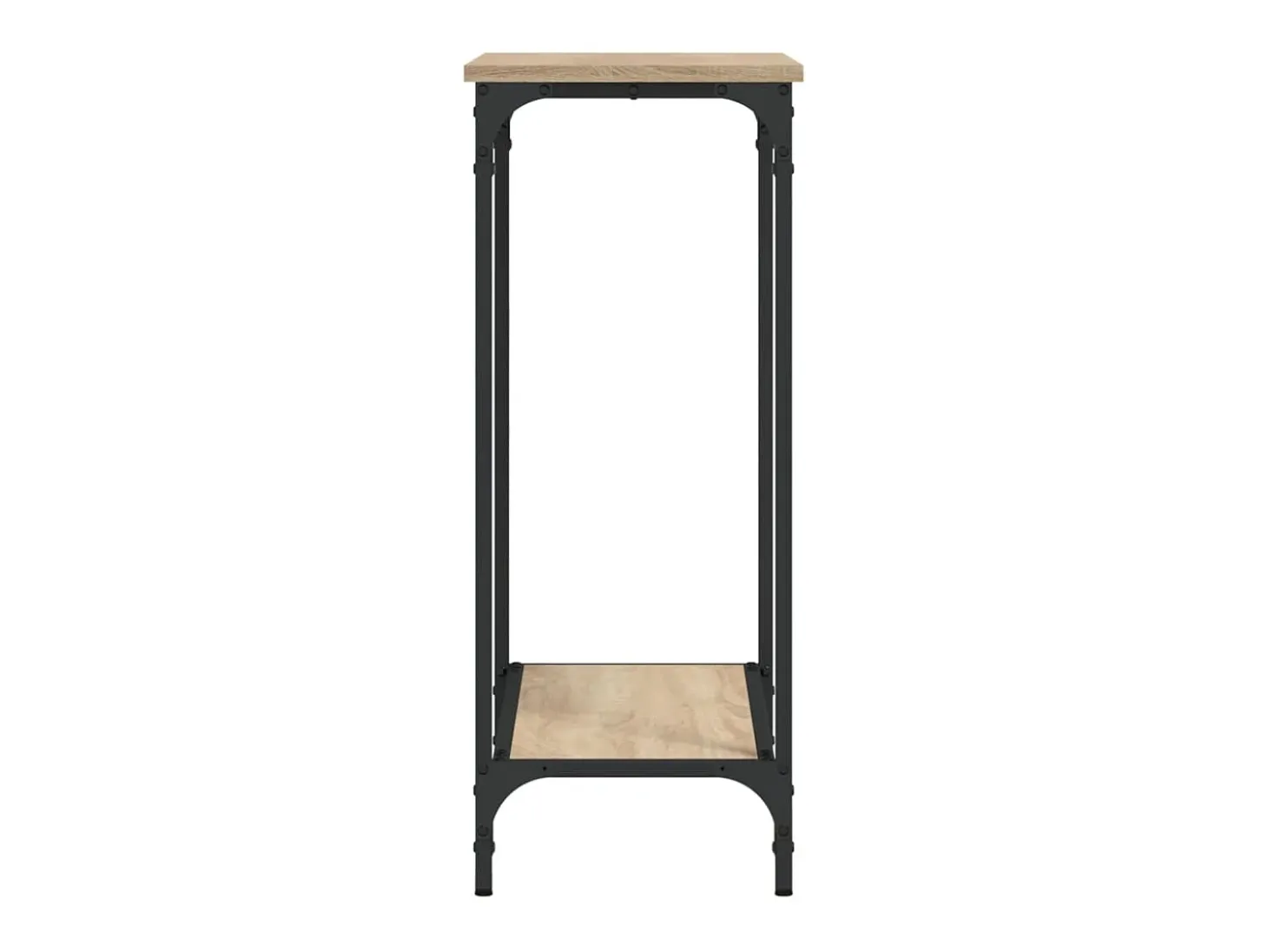 Mesa consola madera de ingeniería roble Sonoma 75x30,5x75 cm