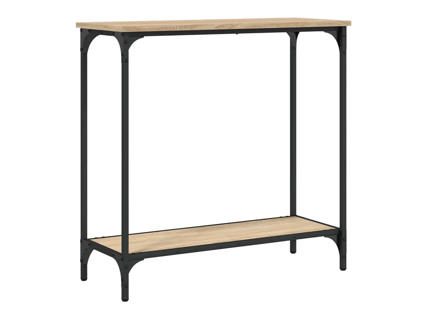 Mesa consola madera de ingeniería roble Sonoma 75x30,5x75 cm