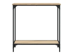Mesa consola madera de ingeniería roble Sonoma 75x30,5x75 cm