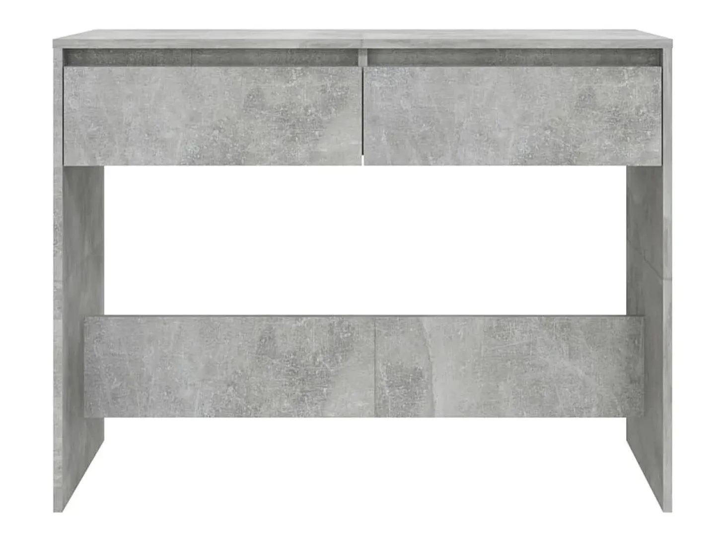 Mesa consola madera de ingeniería gris hormigón 100x35x76,5 cm