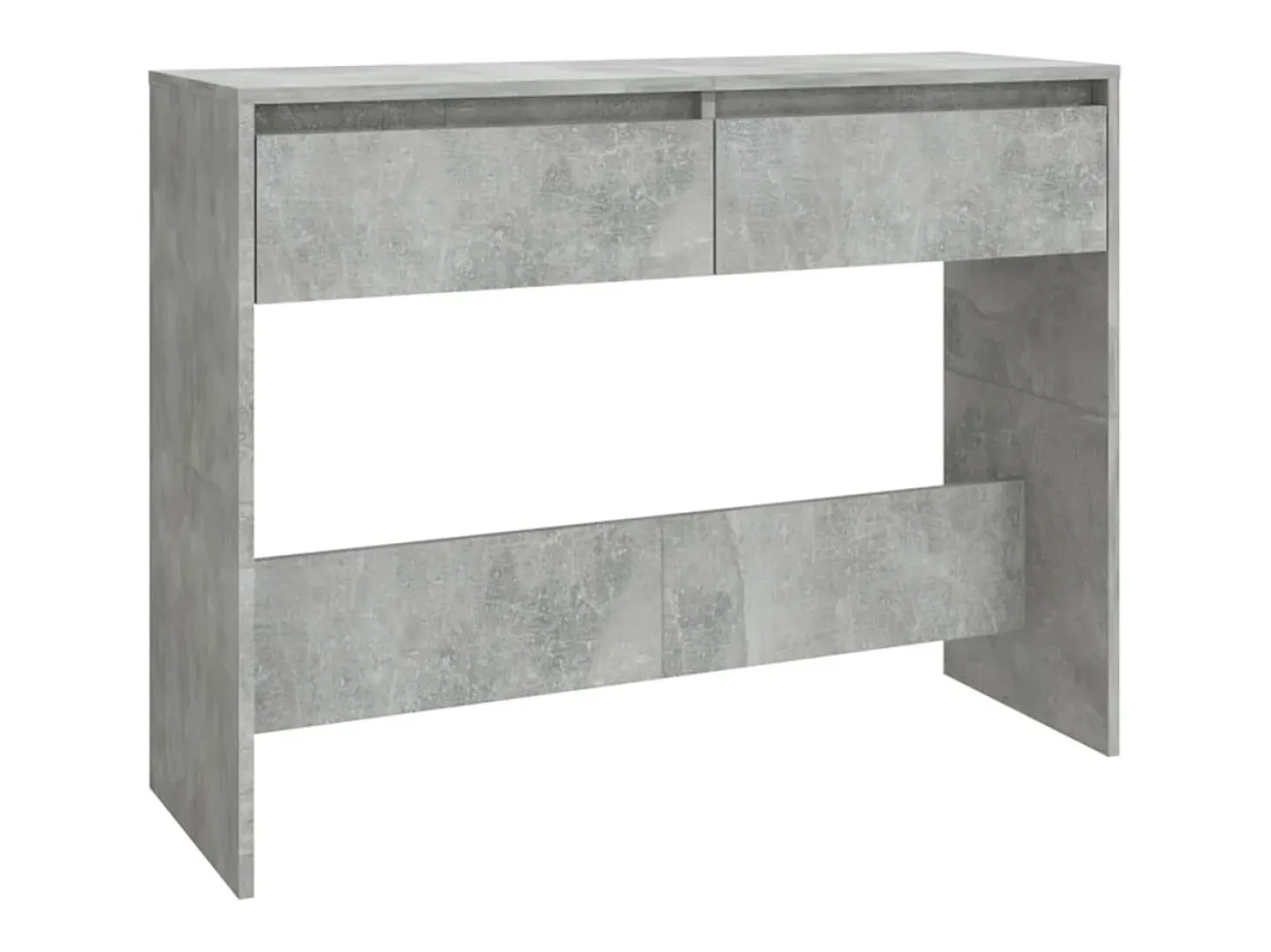 Mesa consola madera de ingeniería gris hormigón 100x35x76,5 cm