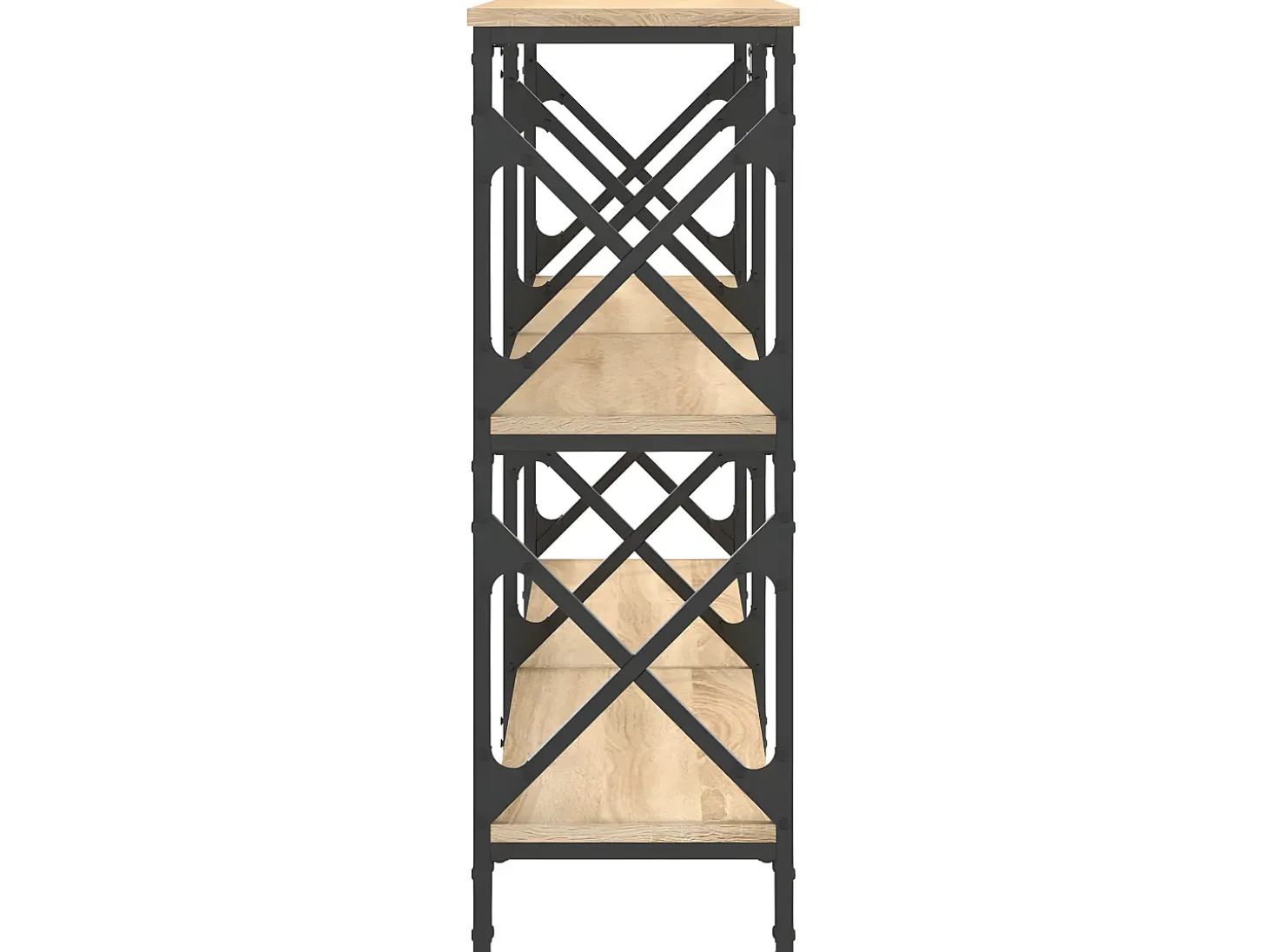 Mesa consola madera de ingeniería roble Sonoma 156x28x80,5 cm ES983044