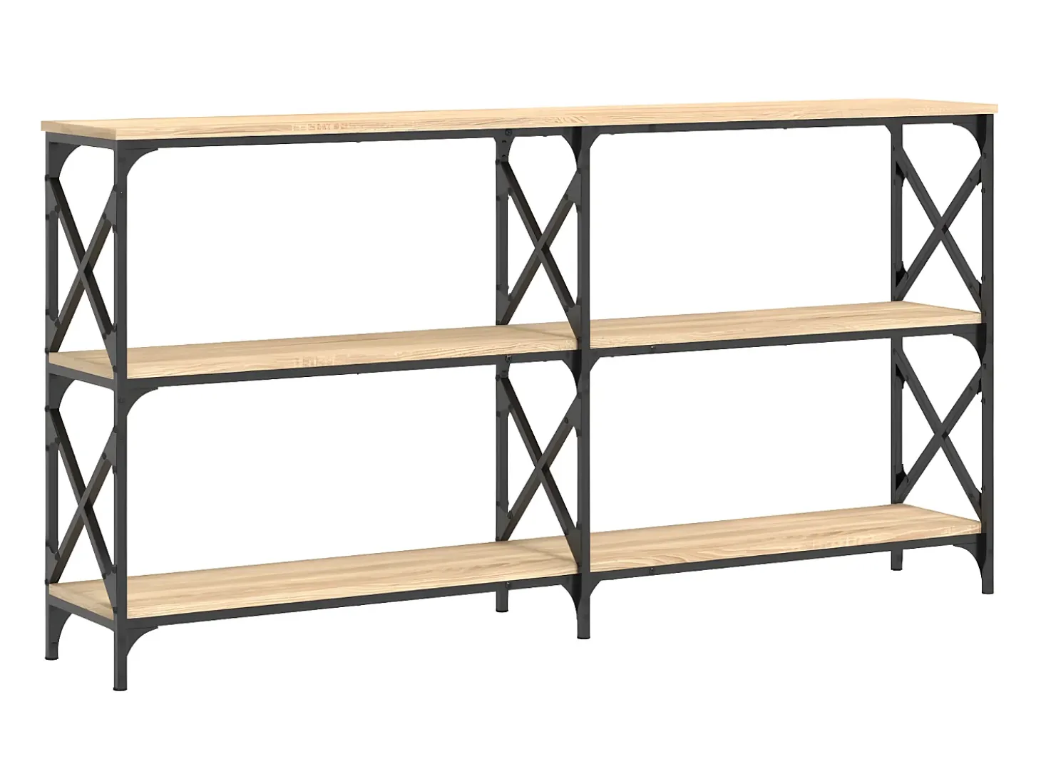 Mesa consola madera de ingeniería roble Sonoma 156x28x80,5 cm ES983044