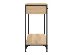 Mesa consola madera de ingeniería roble Sonoma 75x34,5x75 cm