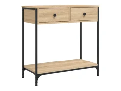 Mesa consola madera de ingeniería roble Sonoma 75x34,5x75 cm