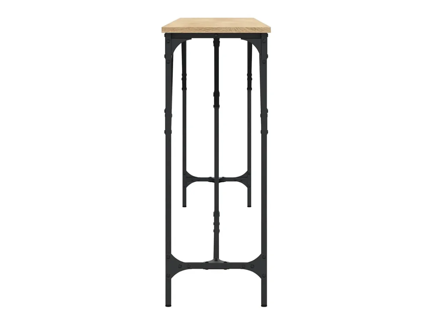 Mesa consola madera de ingeniería roble Sonoma 200x29x75 cm ES580680