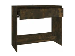 Mesa consola madera de ingeniería roble ahumado 89x41x76,5 cm