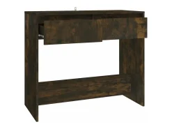Mesa consola madera de ingeniería roble ahumado 89x41x76,5 cm