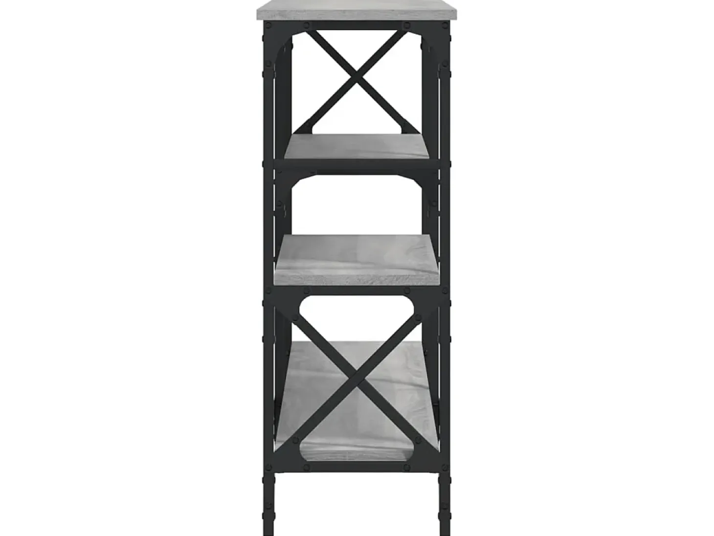 Mesa consola madera de ingeniería gris Sonoma 150x29x76,5 cm ES129322