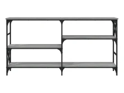 Mesa consola madera de ingeniería gris Sonoma 150x29x76,5 cm ES129322