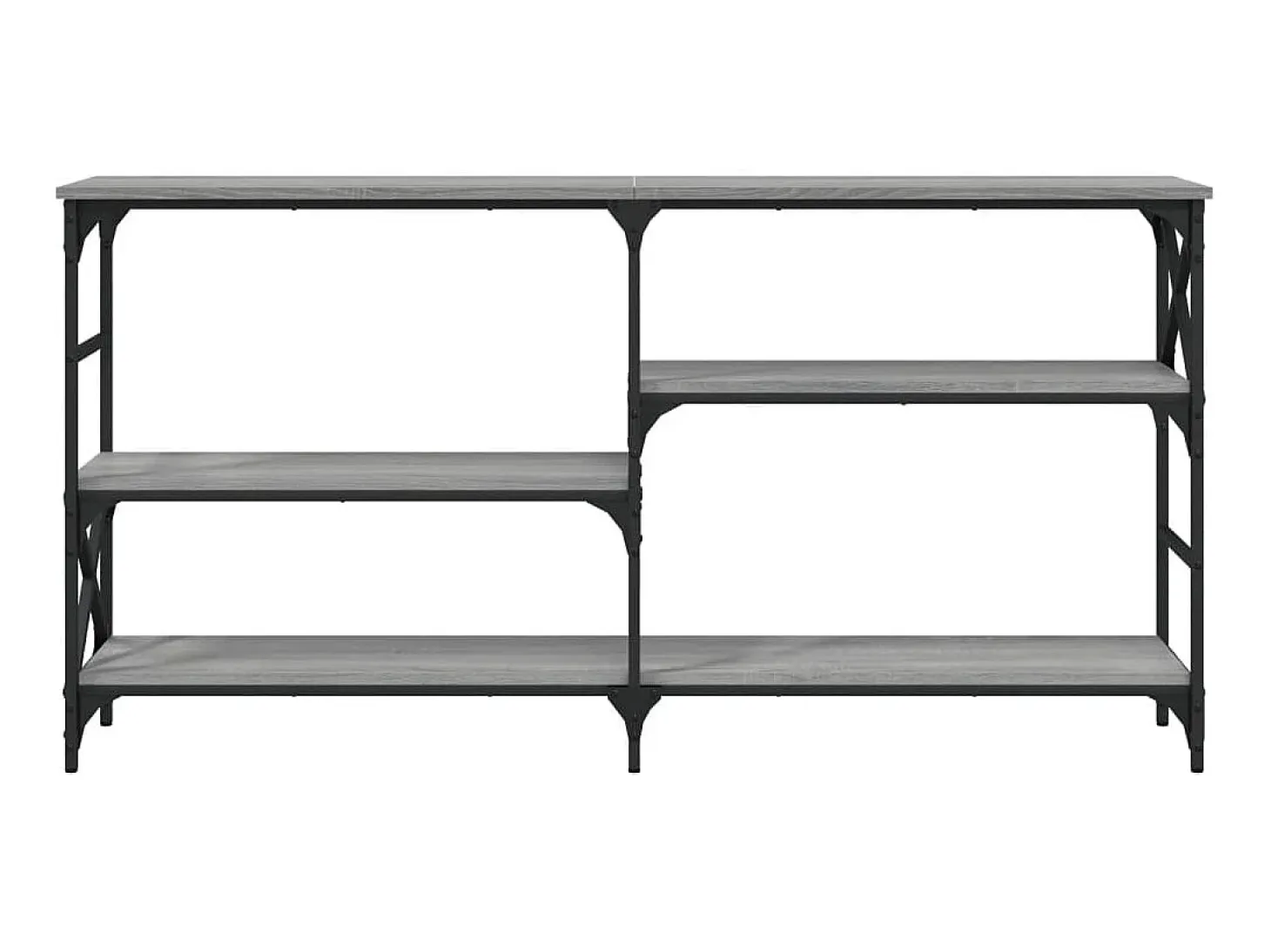 Mesa consola madera de ingeniería gris Sonoma 150x29x76,5 cm ES129322