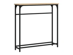 Mesa consola madera de ingeniería roble Sonoma 75x19,5x75 cm ES145140