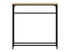 Mesa consola madera de ingeniería roble Sonoma 75x19,5x75 cm ES145140