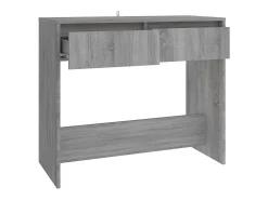 Mesa consola madera de ingeniería gris Sonoma 89x41x76,5 cm
