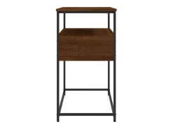 Mesa consola madera de ingeniería marrón roble 75x40x75 cm