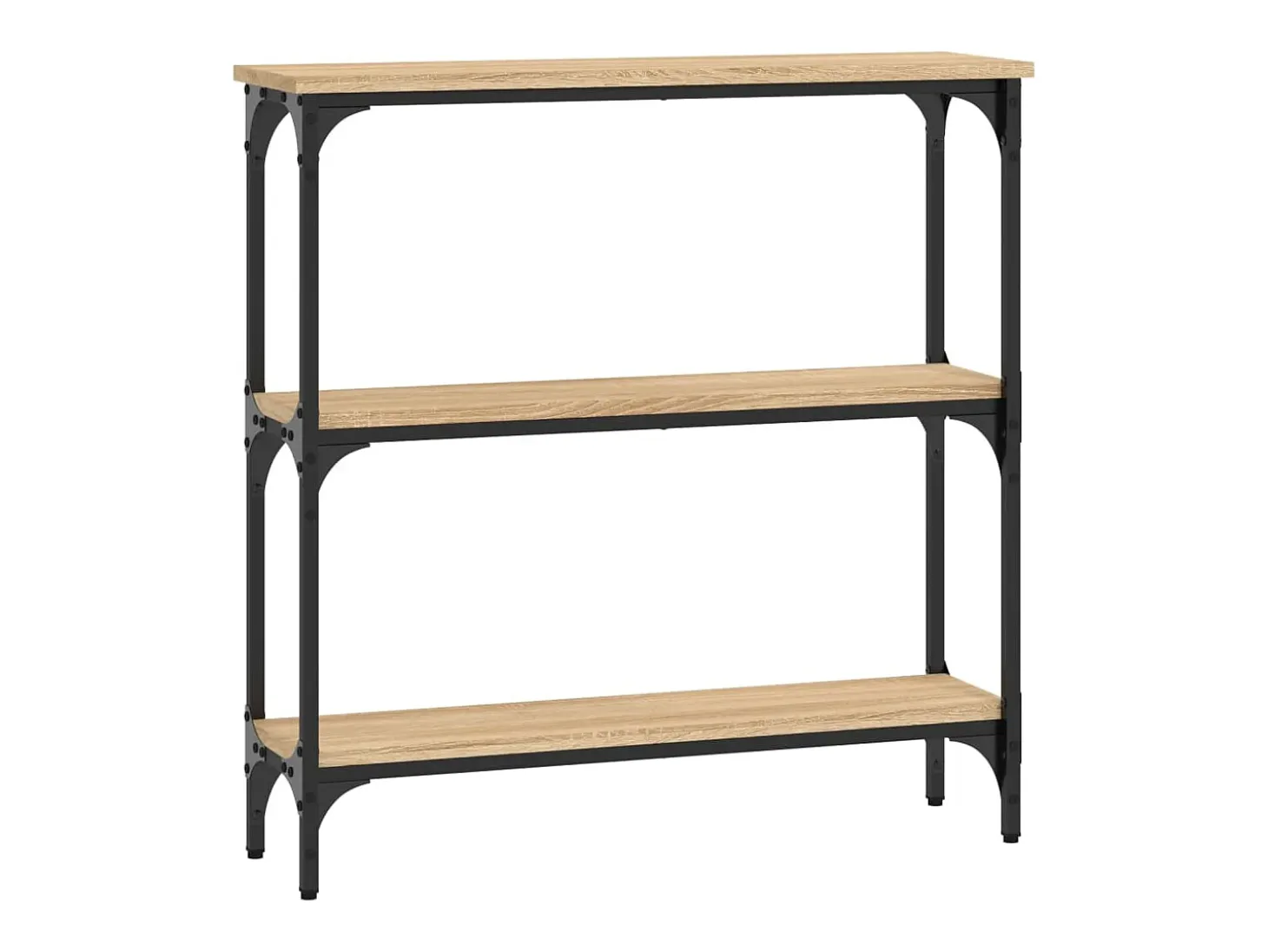 Mesa consola madera de ingeniería roble Sonoma 75x22,5x75 cm