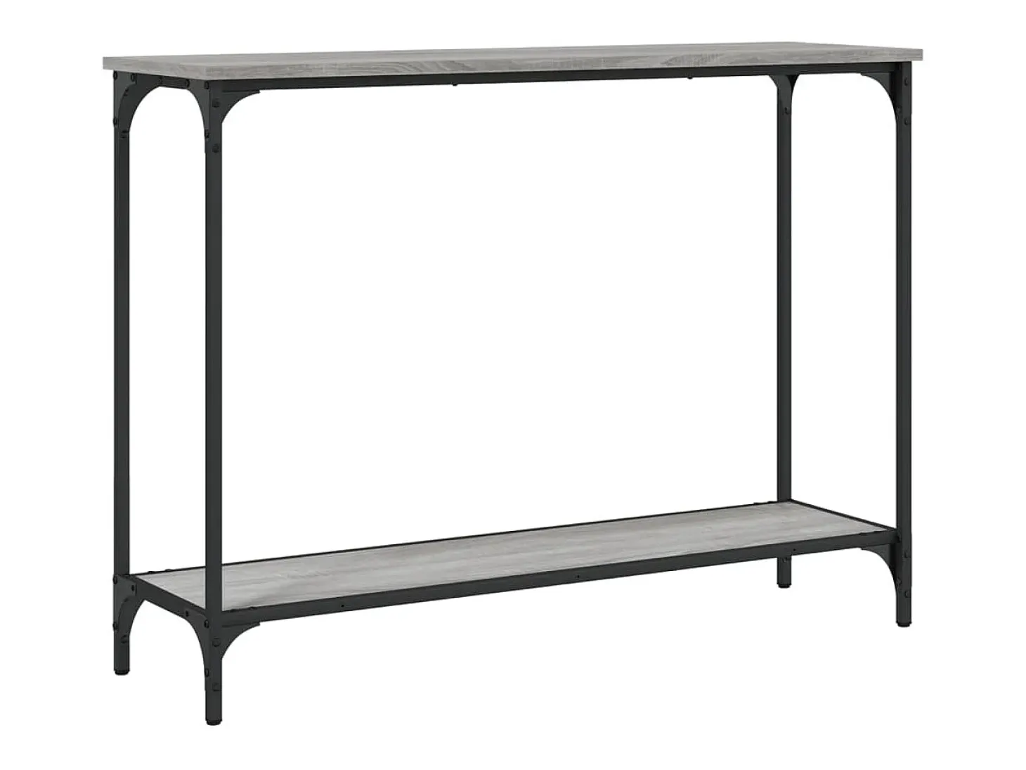 Mesa consola madera de ingeniería gris Sonoma 101x30,5x75 cm