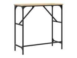 Mesa consola madera de ingeniería roble Sonoma 75x32x75 cm