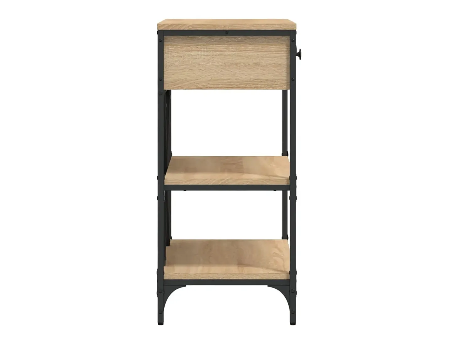 Mesa consola madera de ingeniería roble Sonoma 75x34,5x75 cm