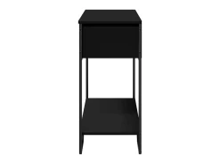 Mesa consola madera de ingeniería negra 100x35x74,5 cm