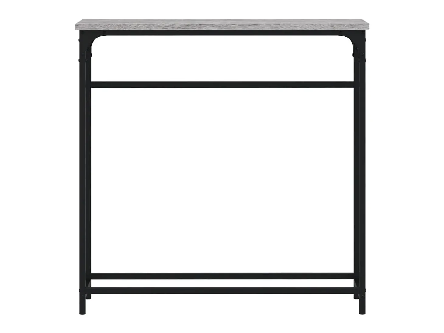 Mesa consola madera de ingeniería gris Sonoma 75x19,5x75 cm ES769322