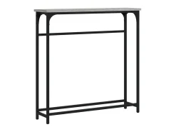 Mesa consola madera de ingeniería gris Sonoma 75x19,5x75 cm ES769322