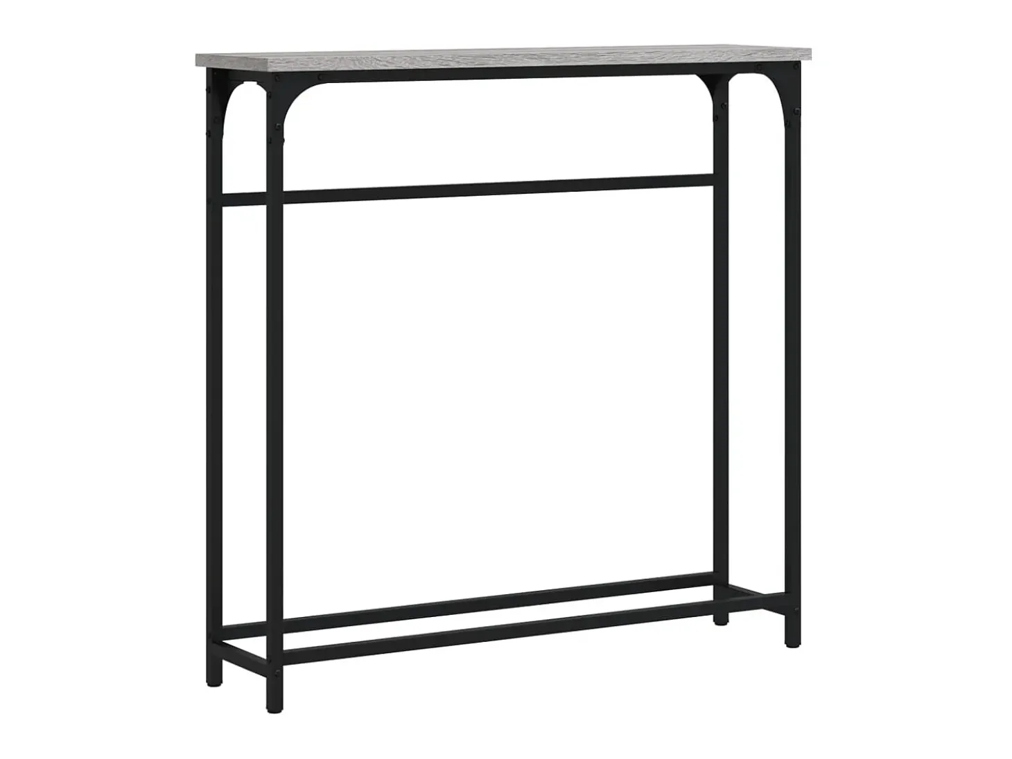 Mesa consola madera de ingeniería gris Sonoma 75x19,5x75 cm ES769322