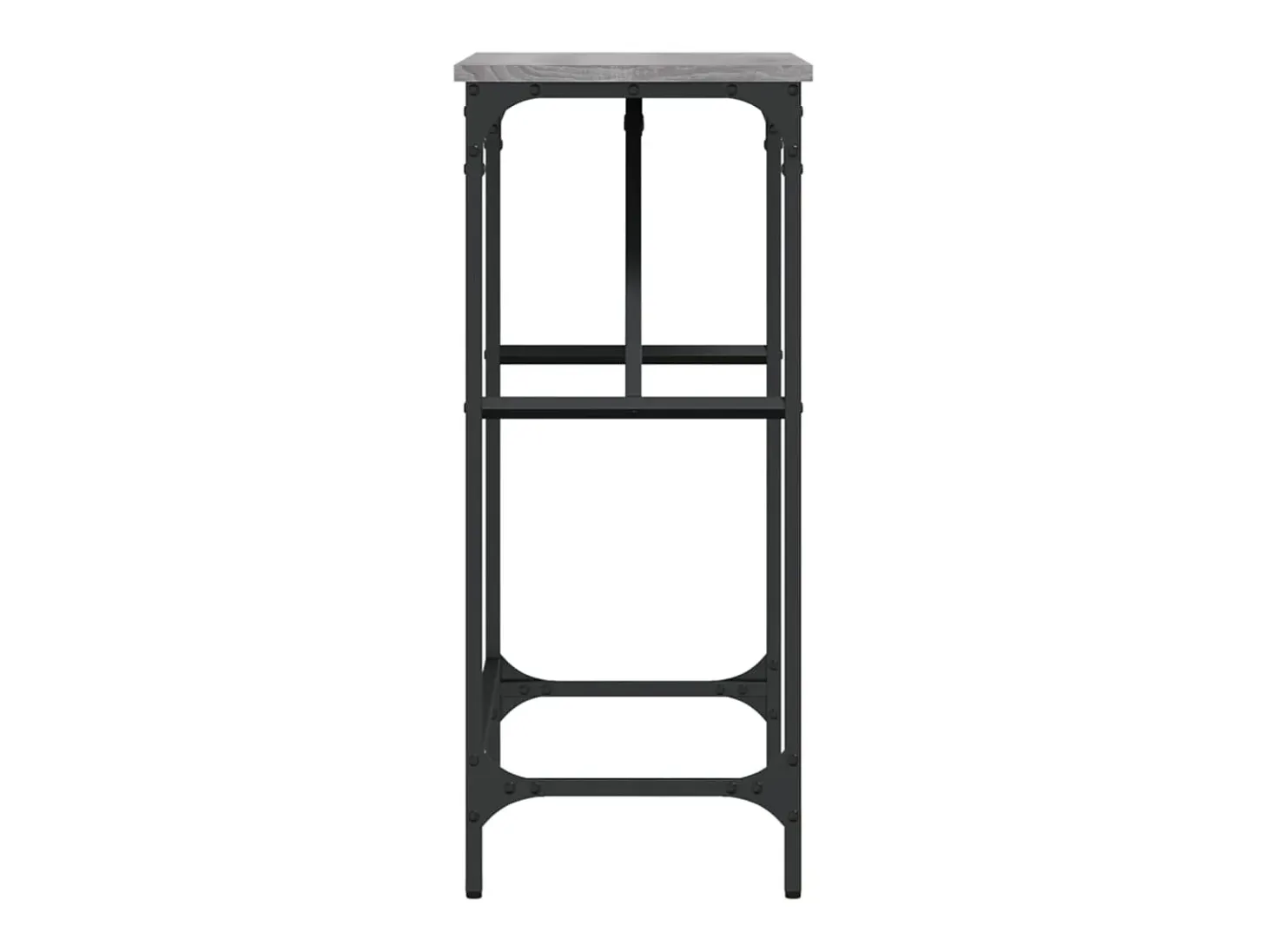 Mesa consola madera de ingeniería gris Sonoma 75x32x75 cm ES135984