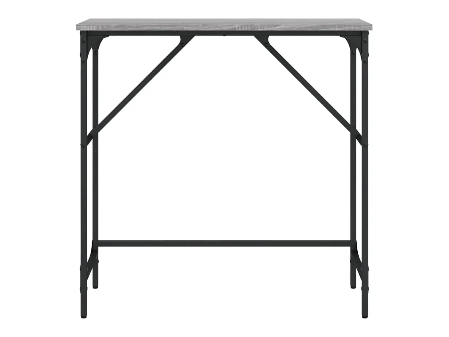 Mesa consola madera de ingeniería gris Sonoma 75x32x75 cm ES135984
