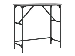 Mesa consola madera de ingeniería gris Sonoma 75x32x75 cm ES135984