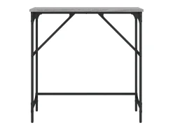 Mesa consola madera de ingeniería gris Sonoma 75x32x75 cm