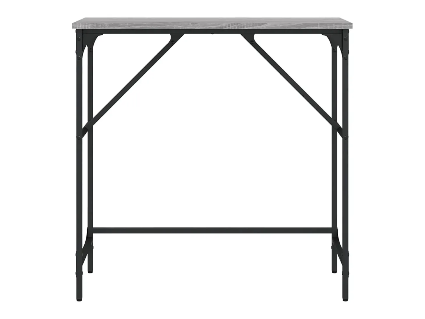 Mesa consola madera de ingeniería gris Sonoma 75x32x75 cm