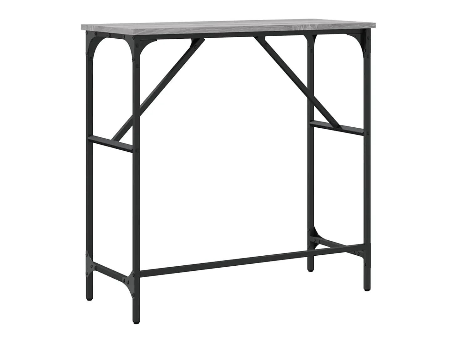 Mesa consola madera de ingeniería gris Sonoma 75x32x75 cm