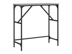 Mesa consola madera de ingeniería gris Sonoma 75x32x75 cm