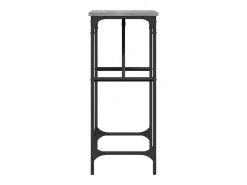 Mesa consola madera de ingeniería gris Sonoma 75x32x75 cm