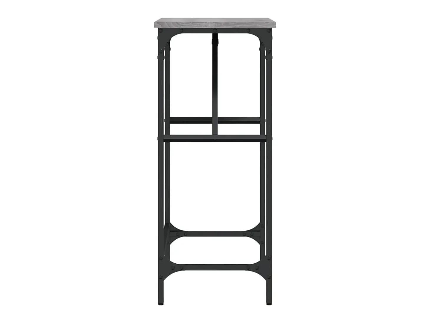 Mesa consola madera de ingeniería gris Sonoma 75x32x75 cm