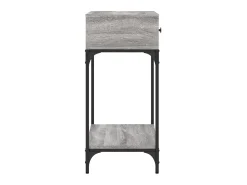 Mesa consola madera de ingeniería gris Sonoma 75x34,5x75 cm ES490183