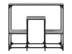 Mesa consola madera de ingeniería gris Sonoma 89,5x28x76 cm
