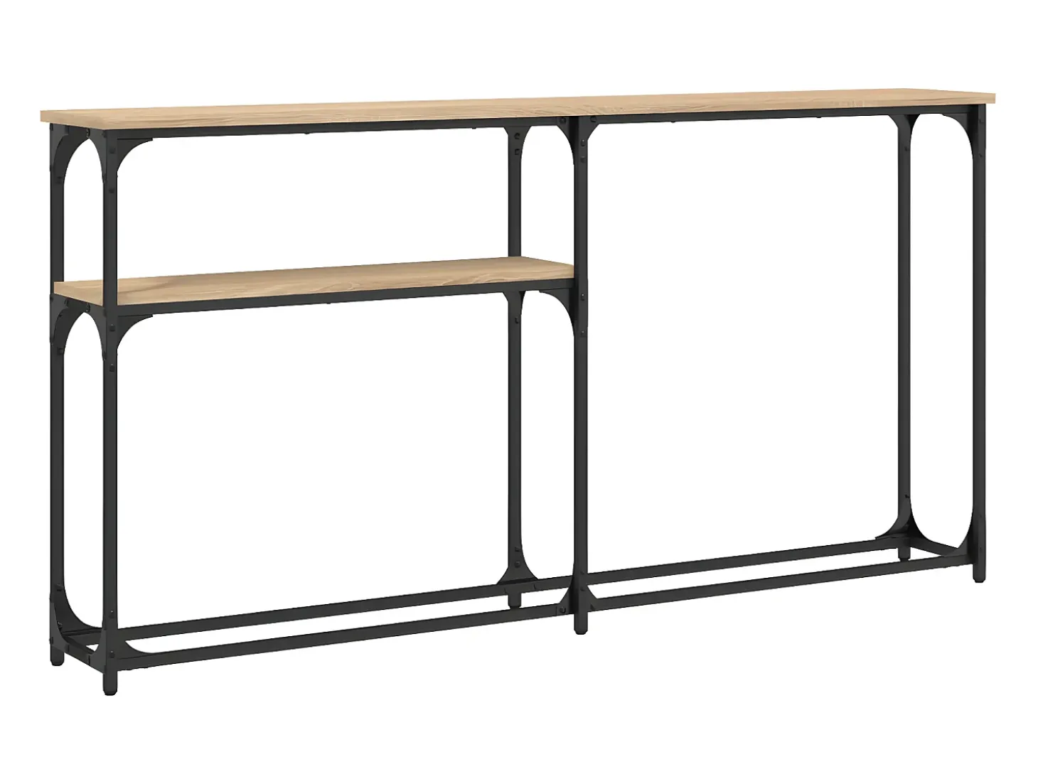 Mesa consola madera de ingeniería roble Sonoma 145x22,5x75 cm ES838591