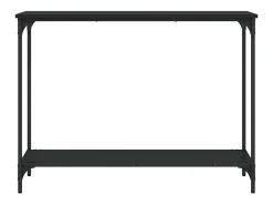 Mesa consola madera de ingeniería negra 101x30,5x75 cm ES505130