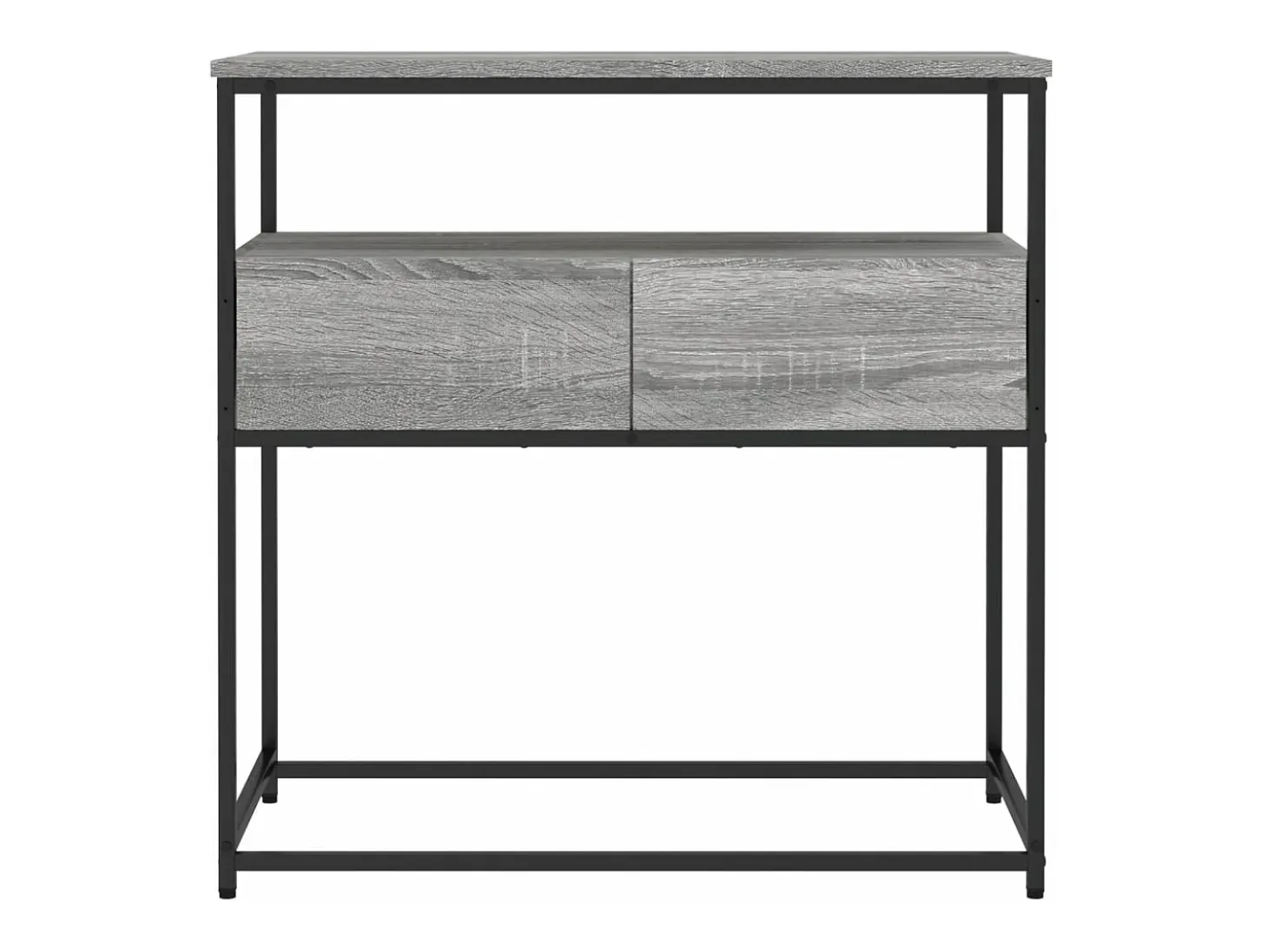 Mesa consola madera de ingeniería gris Sonoma 75x40x75 cm