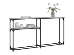 Mesa consola madera de ingeniería gris Sonoma 145x22,5x75 cm